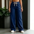 thumbnail image 6 of FAIWAD Women's Plus Size Corduroy Pants High Waisted Straight Leg Athletic Cargo Pant with Pockets, 6 of 8