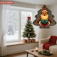 thumbnail image 4 of Metal Hanging Christmas Tree Wind Spinner - Festive Garden Decor with Cheerful Design Perfect for Holiday Yard Decoration, 4 of 7