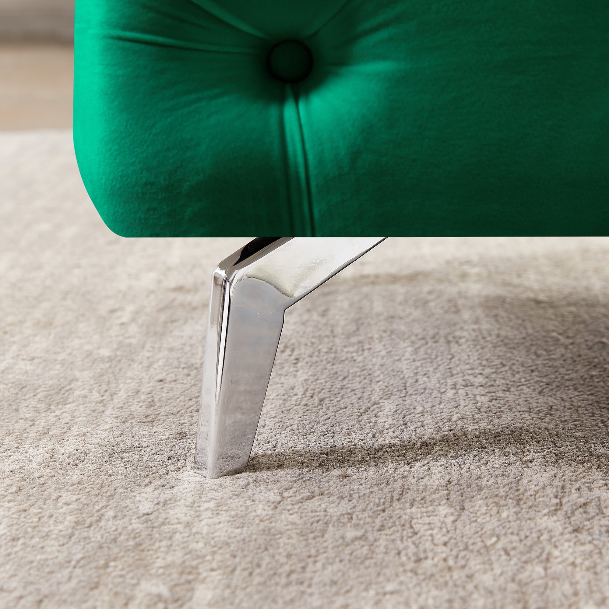 Kepooman 51 Inches Modern Velvet Bedroom Bench, Button-Tufted Upholstered Ottoman End of Bed Bench for Entryway Living Room Bedroom, Green Kepooman 51 Inches Modern Velvet Bedroom Bench, Button-Tufted Upholstered Ottoman End of Bed Bench for Entryway Living Room Bedroom, Green
