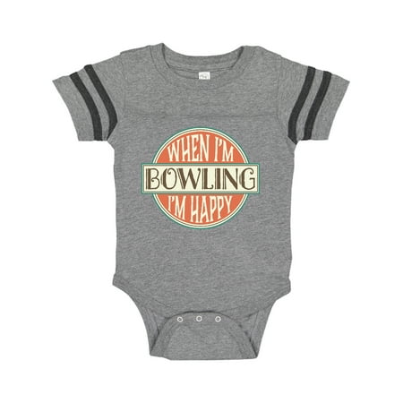 

Inktastic Bowling Gift for Bowler Gift Baby Girl Bodysuit