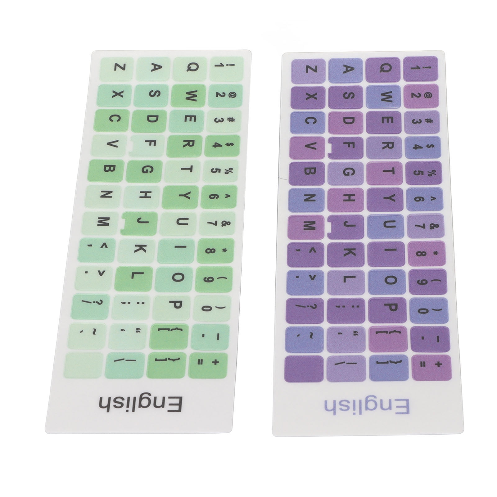 PATIKIL Ruso Teclado Pegatinas Brillan En La Oscuridad, 2 Paquete Luminoso Universal Teclado Reemplazo Cubierta Para Notebook Escritorio Computadora, Rojo Letras