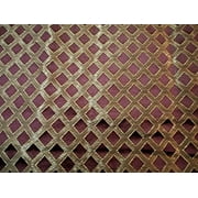 Fabric Robert Allen Beacon Hill Lattice Sheen Madeira Burgundy Silk Drapery ZJ14