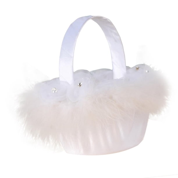 Boda Cesta de niña de Símbolo dulce Mango cómodo Estilo europeo para Decoración de boda Colección central , estilo c Sunnimix Cesta floral de boda