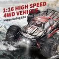 thumbnail image 3 of Coche De Control Remoto Todoterreno De Alta Velocidad Impermeable 36 + Km/H Rc Coche Con Baterías Recargables Para Niños 1:16 2,4 Ghz 4Wd Moyic EL018121-02, 3 of 5