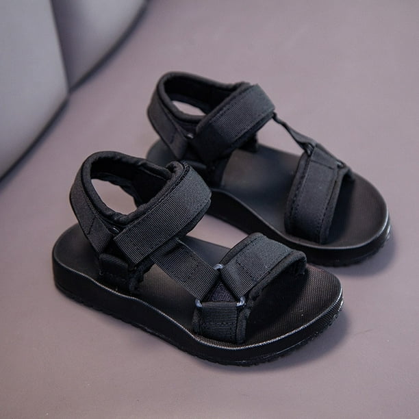 Sandalias para niños, zapatos de verano para niños, zapatos planos suaves y ligeros a la moda, sandalias para niñas pequeñas, zapatos de playa informales para niños al aire libre Tan Jianjun unisex
