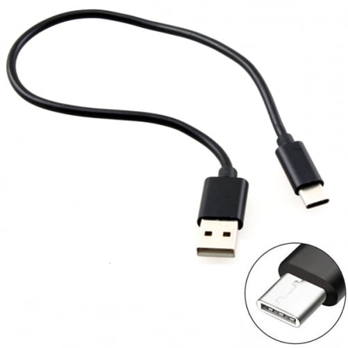 Black Authentic Short 8inch USB Type-C Cable for Samsung Galaxy A71s 5G UW Also Fast Quick Charges Plus Data Transfer!