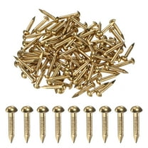 Uxcell 100-Pack Small Tiny Nails, 2.8mm x 20mm Brass Nails Hardware Round Head