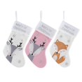 thumbnail image 1 of 3 calcetines navideños decorados adornos navideños lindos calcetines navideños de zorro calcetines de lana bolsa de regalo calcetines de regalo de Navidad JAMW Sencillez, 1 of 5