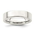 thumbnail image 6 of 925 Sterling Silver 5mm Comfort Fit Flat Band Ring Size 7, 6 of 7