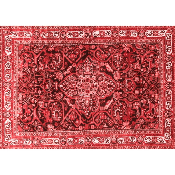 Ahgly Company Indoor Rectangle Persian Red Traditional Area Rugs, 8' x 10'