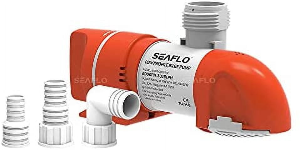 SEAFLO 14C Series 12V 1100 GPH Non-Automatic Low Profile Bilge Pump