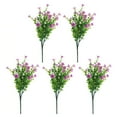 thumbnail image 6 of Kripyery 5Pcs Artificial Flower No Watering UV Resistant Non-Withered Never Fade Easy Care 7 Branch Spring Summer Simulated Eucalyptus Chrysanthemum Home Decor, 6 of 8