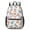 Dinosaur and Floral, variant on Dinosaur and Floral Off White Pattern 17" School Backpacks for Teens,Waterproof Oxford Fabric,S-Shape Padded Straps for School,Travel,Hiking,Camping