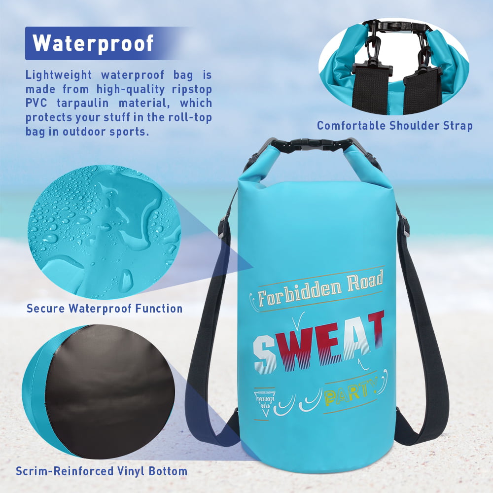 5/10L Sports Waterproof Dry Bag Blue Backpack Pouch Float Boat Camping Blue 