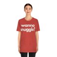 thumbnail image 3 of Funny Valentine's Tee | Wanna Snuggle?, 3 of 10