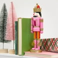 Packed Party "Go Nuts" Pink and Gold Nutcracker Holiday Decoration