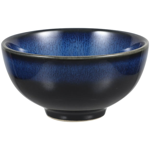 Porcelain Cereal Bowls Soup Dinnerware: Japanese Ceramic Oatmeal Storage Bowls for Soup Pasta Salad Rice Eating Tableware Blue