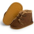 thumbnail image 5 of HsdsBebe?Baby?Boys?Girls?Oxford?Shoes?PU?Leather?Soft?Rubber?Sole?Sneakers??Anti-Slip?Toddler?Ankle?Boots?Infant?Walking?Shoes Moccasins, 5 of 7