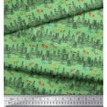 thumbnail image 2 of Soimoi Cotton Voile Fabric Animals,Bird & Tree Modern Style Print Sewing Fabric Yard 42 Inch Wide, 2 of 3