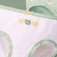 thumbnail image 4 of Ccpelsie Girls Toddler Briefs Kids Panties Soft Cotton Underwear Comfortable Cute Print(Light Green,1-2 Years), 4 of 5