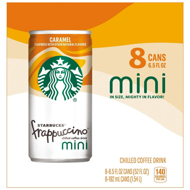 Starbucks Frappuccino Coffee Drink Caramel 6.5 Fl Oz, 8 Count