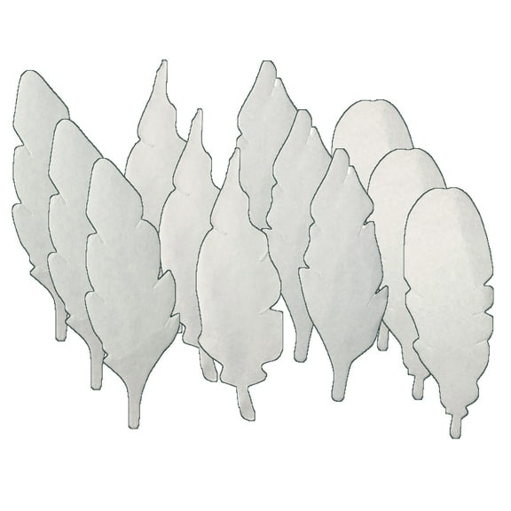 Roylco Color Diffusing Paper Feathers, 80 Per Pack, 3 Packs