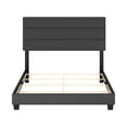 thumbnail image 4 of Boyd Sleep Ravenna Black Linen Full Size Upholstered Platform Bed Frame with Adjustable Headboard, Qualified Box Spring or Foundation Required for Use, 4 of 12