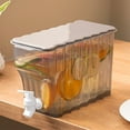 thumbnail image 4 of 11IN Refrigerator Juice Water Pitcher, Easy Clean Heat Resistant Water Carafe with Handle, Drink Dispenser for Fridge, Organization Storage for Hot/Cold Lemonade Juice Beverage Jar Ice Tea Kettle, 4 of 5