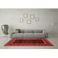 thumbnail image 3 of Ahgly Company Indoor Rectangle Abstract Red Modern Area Rugs, 5' x 8', 3 of 4