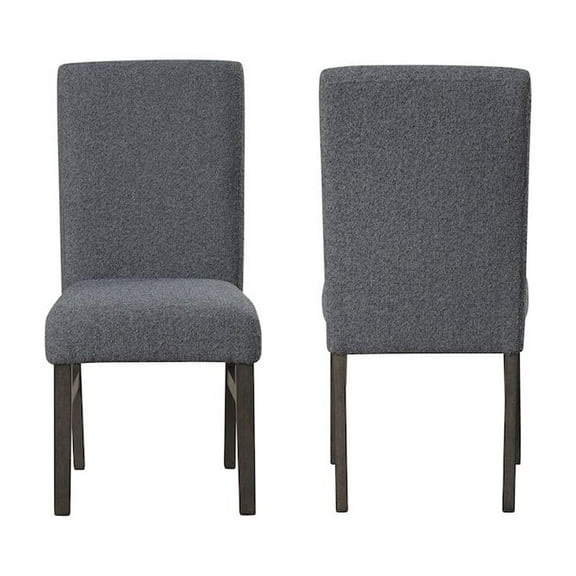 New Classic Furniture High Line Wood Dining Chair in Gray (Set of 2)