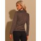 thumbnail image 3 of Chaqueta de Gamuza Sintética para Mujer Chaqueta de Cuero con Cuello de Solapa y 2 Botones marrón M, 3 of 5