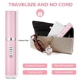 thumbnail image 4 of Mini plancha de pelo inalámbrica rosa 2 en 1, plancha y rizador recargable por USB-C para viajes., 4 of 5