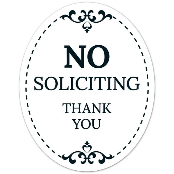 No Soliciting Thank You Sign, (SI-1528)