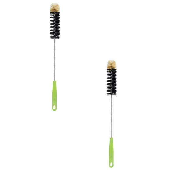 16 Inch Flexible Bottle Cleaning Brush, Extra Long Narrow Neck Flexible Bendable Cleaner for Glass Thermos Sport Bottles Jar and Brewing Supplies (2 Pack)