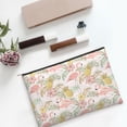 thumbnail image 6 of Kdxio Tropical Flamingo Pineapple Makeup Bag Toiletry Bag Canvas Makeup Bags Zipper Cosmetic Pouch Travel Cosmetic Pouch for Women Gifts, 6 of 7
