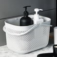 thumbnail image 3 of Cesta de Ducha Portátil, Canasta de Almacenamiento de Baño de Diseño de Agujero Pequeño Resistente Gran Capacidad para Baño, 3 of 7