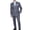 Charcoal, variant on Men's 2-Piece Suit Set - Double Breasted, Modern Fit, Wool Blend, Includes Jacket and Pants