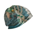 thumbnail image 3 of Pofeuu Vintage Print Island Skull Print Beanie Hat for Men and Women Winter Warm Hats Knit Slouchy Thick Skull Cap, 3 of 7