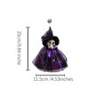 thumbnail image 3 of Bfogop Halloween Hanging Witch Skeleton Ornaments, Halloween Pumpkin Witch Spooky Glitter Halloween Ghosts Hanging Figurines for Halloweenfor Home Decor Tree Ornament Decorations, 3 of 6