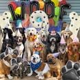 thumbnail image 6 of Dog Theme Balloons - 6th Dog Birthday Party Decorations, 40 Inches Number 9 Foil Balloons, Paw and Bone Balloons, WOOF Letter Balloons, Paw Prints Stickers for Pet Kids Dog Birthday Party Supplies, 6 of 7