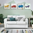 thumbnail image 4 of Kids Wall Art Inspirational Quotes Canvas Print Painting Colorful Cartoon Car Plane Picture for Baby Kids Room Bedroom Nursery Decoration (12"x12"x4pcs), 4 of 6