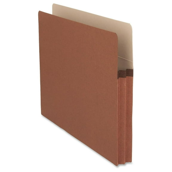 Redrope Expandable File Pockets - Letter Size, 25 Pack - Durable Expanding File Folders, Filing Supplies, Red, 30% Recycled