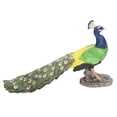 thumbnail image 4 of Hermosa decoración del hogar de pavo real, modelo Animal vivo, estatuilla de pavo real Artificial para artículos de regalo, 4 of 12