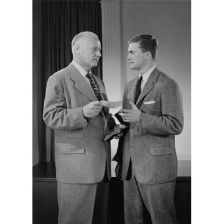Posterazzi SAL255419000 Two Businessmen Talking Poster Print - 18 x 24 in.