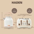 thumbnail image 5 of Haden Heritage 4 Slice Wide Toaster & Electric Water Kettle, Ivory & Copper, 5 of 10