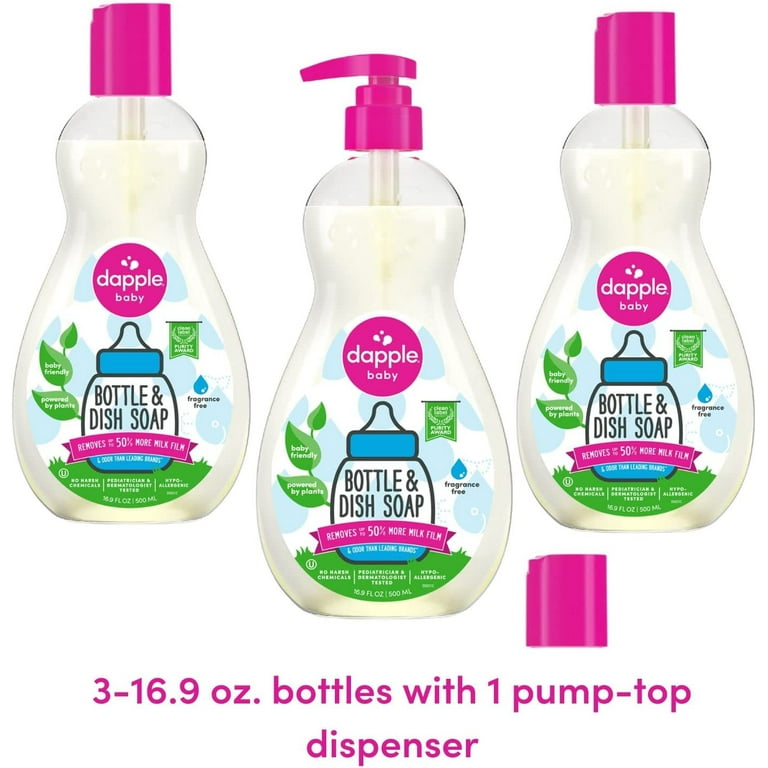 Dapple Fragrance-Free Baby Bottle & Dish Liquid Ingredients and