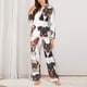 thumbnail image 2 of Balery Happy Dog Faces Collage Conjunto de Pijama con Estampado para Mujer, Conjunto de Dos Piezas con Manga Larga, Ropa de Dormir Suave con Bolsillos, Pijamas Cómodos-XX-Large, 2 of 7