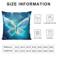 thumbnail image 5 of HENGT Blue Dragonfly Throw Pillow Covers,Glowing Pillow Cases Decorative Square Pillowcases for Home Bed Sofa Living Room Farmhouse Outdoor, 5 of 5