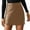 Brown, variant on VUPSGEZ Women's Faux Leather High Waisted Mini Skirt Pu Split Bodycon Shorts Skirts With Slit (Black,XXL)