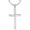 Silver, variant on AOVEAO Men Cross Necklace Sterling Silver Man Pendant Necklaces Christian Faith Jewelry Birthday Xmas Gifts for Dad Son